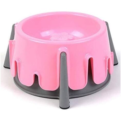 Pet Bowl - Pet Plastique Haut de Gamme Bowl, Hauteur réglable Gamelle for Chiens Grand, Taille 20x9.5 cm (Color : Green)-Ensoleillé (1/5)