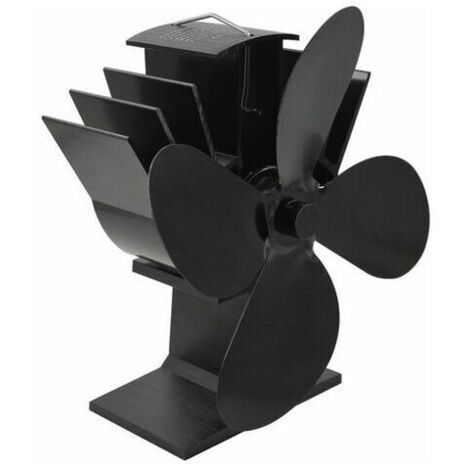 4 Lames Ventilateurs poele thermodynamiques de cheminée pour Accessoire de cheminée et poêle, Ventilateur écologique et Efficace (1/5)