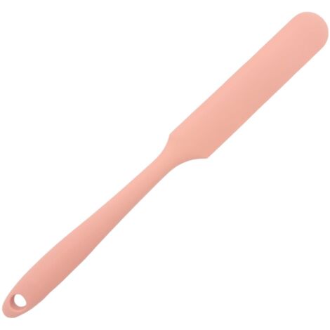 Spatule longue en silicone, grattoir pour bols ou bocaux, parfaite pour étaler du glaçage ou du glaçage sur des gâteaux (rose clair) (1/5)