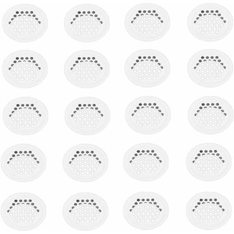 Grille Aerartion 20 Pièces Grille Ventilation 35mm Grille Aeration Grille de Ventilation Grille D'aération Trou Inox Blanc Ronde Grille Ventilation pour Cuisine Armoire Meubles (1/5)