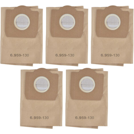 GARRYFIZH 5 pièces sac à poussière pour aspirateur accessoire pour aspirateur Karcher 6.959‑130.0 WD3200 WD3300 WD3500 (1/5)