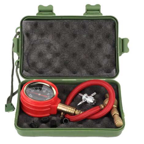 Jeffergarden Manomètre de pression d'air Portable pour pneus de voiture, testeur à cadran, haute précision