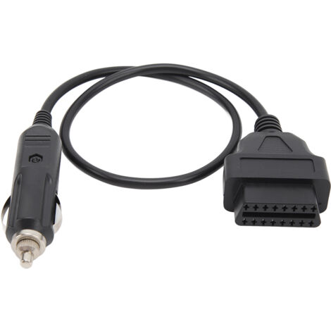 GARRYFIZH Cble d'alimentation de secours ECU pour véhicule 12V avec allume-cigare de voiture adaptateur de cble de connecteur femelle OBD2 ECU (1/5)
