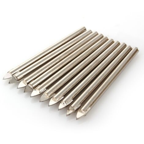 GARRYFIZH Forets pour carrelage céramique, jeu de 10 forets en carbure de tungstène pour miroirs, pour verre et porcelaine (1/5)