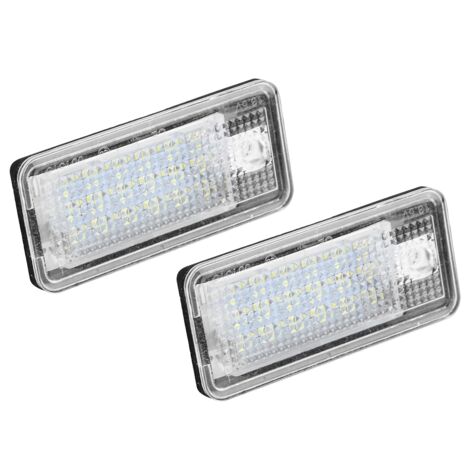 GARRYFIZH Kit d'ampoule de plaque de voiture avec numéro Led Hop-Lpl0114, 2 pièces, pour Audi A3 S3 A4 S4 B6 B7 A6 C6 S6 (1/5)