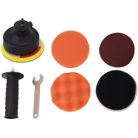Jeffergarden Kit de tampons de polissage pour voiture, papier de verre, perceuse électrique, tête de polissage pour le cirage et le glaçage (1/5)