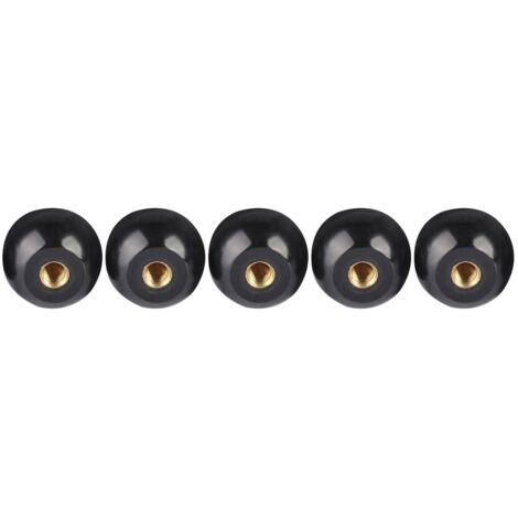 Jeffergarden 5 pièces noir bakélite boule levier bouton cuivre Insert M12 40 remplacement de Machine-outil (1/5)
