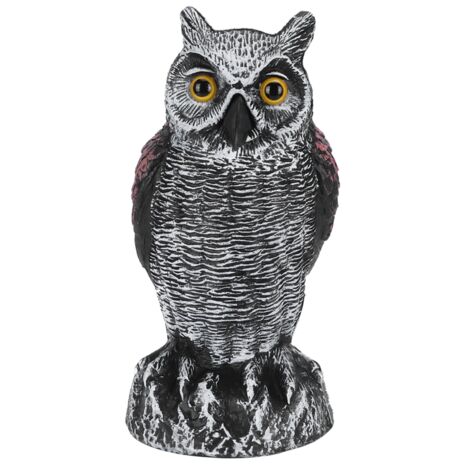 Jeffergarden Faux Simulation Hibou Statue Décoration Extérieur Jardin Plastique Répulsif Chasse Decoy10201 (1/5)