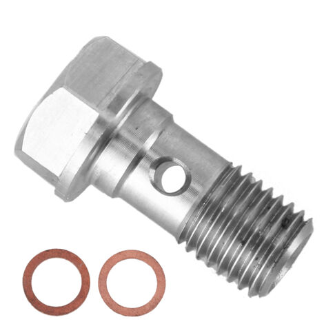 Jeffergarden huile turbo Boulon d'alimentation en huile turbo Restricteur d'alimentation en huile turbo pour raccord d'alimentation en huile Turbo Accessoire de voiture de remplacement du restricteur (1/5)