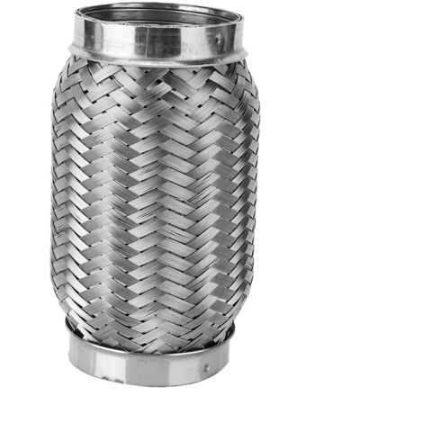 GARRYFIZH Tuyau d'échappement flexible en acier inoxydable, à annelage interne, 2,5 po x 6 po (1/5)