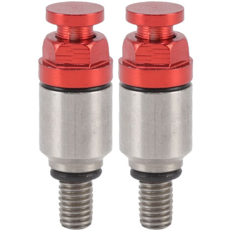 Jeffergarden 2 pièces M5x0.8 fourche en alliage d'aluminium purgeur d'air soupape de surpression de remplacement pour CRF150R CR125R CR250R CRF250R rouge (1/5)