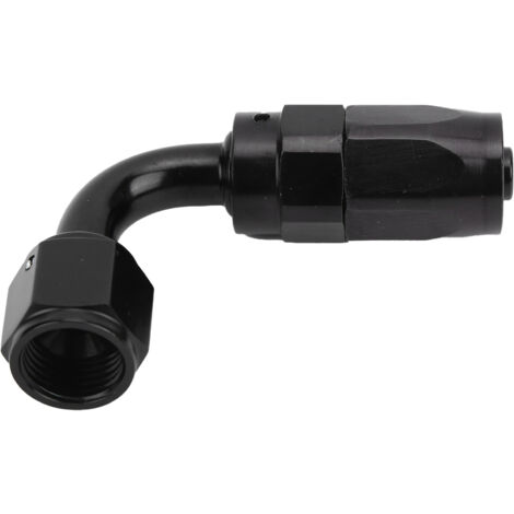 Jeffergarden Adaptateur de raccord d'extrémité de tuyau pivotant AN6 à 90 degrés pour les conduites de liquide de refroidissement d'air de gaz de mazout (1/5)