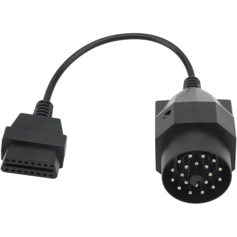 GARRYFIZH Cble adaptateur OBD II 20 broches vers connecteur OBD2, cble rond pour outil de Scanner de Diagnostic (1/5)