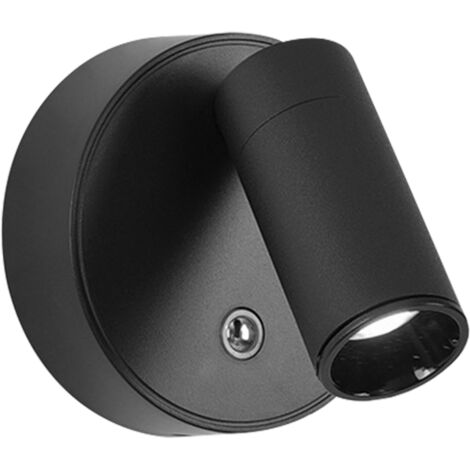 SJLERST Applique Murale Intérieure, Lampe Murale Sans Fil Rechargeable Type-C, Réglage de La Luminosité Applique Murale Sans Fil Chambre, Lampe de Chevet Murale Tactile, Liseuse murale,Noir (1/5)