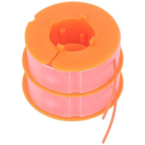 Jeffergarden 2pcs Ligne de Bobine de Débroussailleuse, Ligne de Bobine de Tondeuse à Gazon Remplacement D'accessoires de Tondeuse en Nylon Adaptés pour Bosch Art 30 Art 30FA(Orange) (1/5)