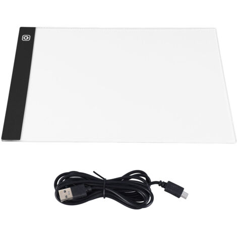 GARRYFIZH Tablette lumineuse LED A4 alimentée par USB, 3 niveaux de luminosité, idéale pour le dessin, l'esquisse et l'animation. (1/5)