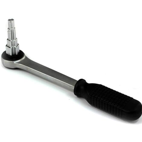 Jusch – Clé étagée à cliquet pour radiateur – Acier au carbone – Dimensions 276 x 42,3 mm – Compatibilité 10/11/12,5/16/21 mm (1/5)