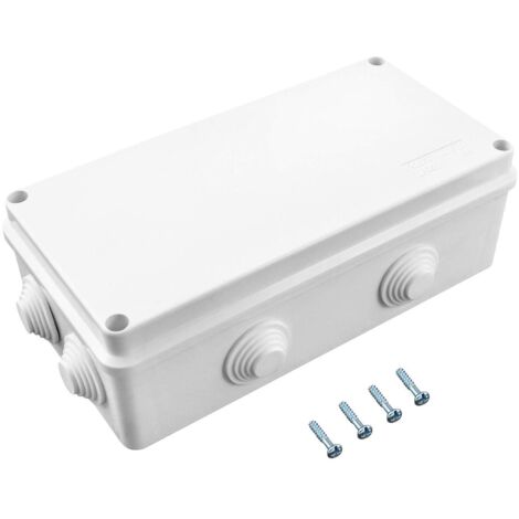 Aougo – Boîte de dérivation étanche IP65 en plastique ABS – Dimensions 200 x 100 x 70 mm – Protection extérieure pour installations électriques
