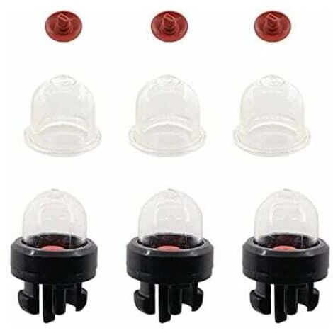 XVX – Lot de 3 pompes d'amorçage pour tronçonneuses Stihl FS38 FS40 FS45 FS50 FS55 FS75 FS80 FS85 – Démarrage facile – Compatible Ryobi McCulloch Husqvarna