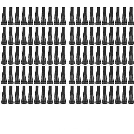 XVX – Lot de 100 doigts de plumeuse en caoutchouc pour machine d'épilation volaille – Épilation rapide poulet, canard, oie – Couleur noire