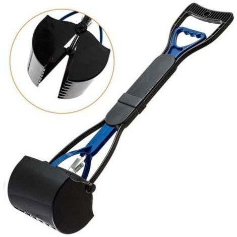 XVX Pelle Ramasse Crottes de 60cm avec Long Manche Déjections Canines Clip pour Chien Chat,Dolaso