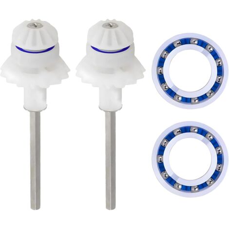2 pièces de rechange MX6 MX8 MX6EL MX8EL compatibles avec le kit de réglage du nettoyeur de piscine Zodiac Elite avec arbre d'entraînement R0525100 et roulements de roue moteur R0527000 (1/5)
