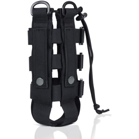 Porte-bouteille tactique en nylon 1000D pour l'armée, le camping et la randonnée - Porte-bouteille robuste avec système Molle (1/5)