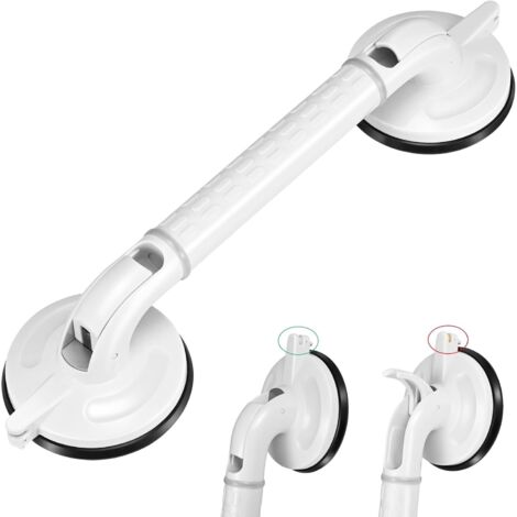 Barre de maintien à ventouse 46 cm – Ventouses caoutchouc 12 cm – Charge maximale 120 kg – Poignée texturée antidérapante (1/5)