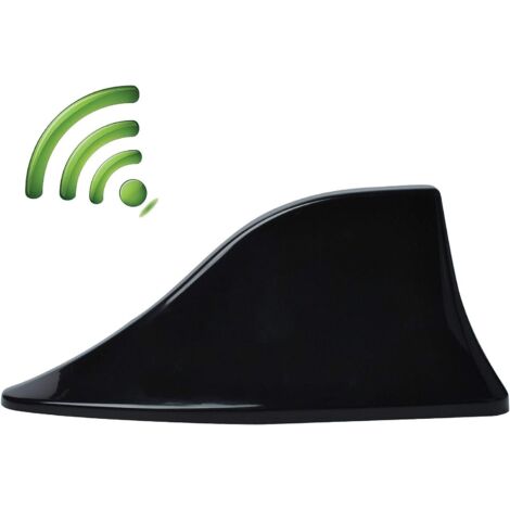 Antenne de Voiture D'aileron de Requin, Antenne Radio Voiture Universelle Antenne Amplificateur avec Base Adhésive Étanche pour Auto SUV Camion Van par