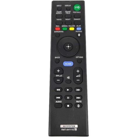 Applicable RMT-AH111E Télécommande pour barre de son Sony Système Home Cinéma pour HT-ST5 HT-XT1 HT-CT290 HT-CT291 HT-NT3 SA-CT390 (1/2)