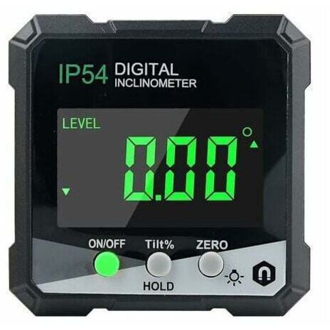 Détecteur d'angle numérique, rapporteur/jauge d'angle avec écran LCD, inclinomètre avec aimant, mesure d'angle numérique