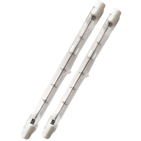 500W tube R7s 118mm halogène Dimmable Blanc Chaud 2800K ampoule crayon r7s linéaire 11000lm AC 200-240V pour l’éclairage de maison, travail, sécurité, lampadaire, etc (5pcs) (1/4)