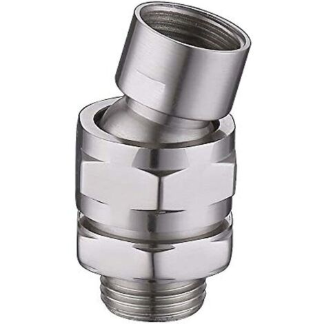 douche universel Pommeau de douche pivotant avec joint à rotule en laiton connecteur de bras de douche réglable composant (1/5)