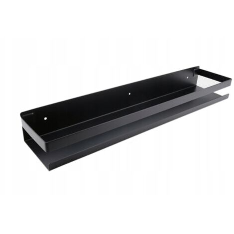 Serbia – Étagère à épices murale perforée en acier inoxydable – Rangement cuisine 50 cm – Résistante à la corrosion – Support pour surfaces lisses (1/5)