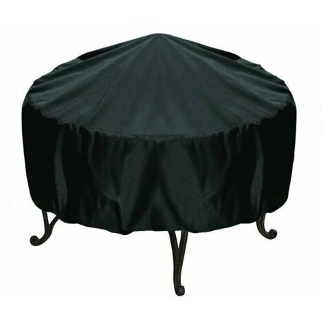 Housse de Protection pour BraséRos Barbecue ImperméAble Rond,Coupe-Vent, Housse brasero RéSistant à la DéChirure,Tissu Oxford 210D Housse pour Foyer Barbecue,Housses pour BraséRos (120x75cm)