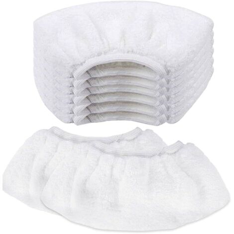 8 PCS Nettoyage à la Vapeur en Microfibre Lingette Balai Vapeur karcher Bonnette Microfibre Chiffon pour Buse à Main Universel Serpillière Remplacement pour Nettoyeur Vapeur SC1 SC2 SC3 SC4 SC5