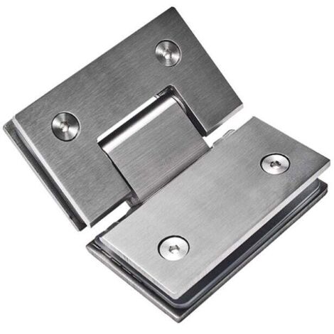 Serbia – Charnière de douche 135° en acier inoxydable 304 – Pour verre 8-12 mm – Lot de 2 – Installation facile et durable (1/4)