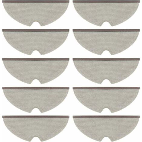 Lot De 10 Chiffons De Nettoyage Pour Aspirateur Xiaomi Roborock S5 S50 S51 S55 S6 S6 Maxv S5 Max (1/5)