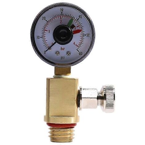YMYNY Soupape de surpression d'air en laiton RV40600 (98209800) compatible avec les systèmes de filtration de piscine, filtres série 4000, accessoire d'entretien de piscine (1/4)