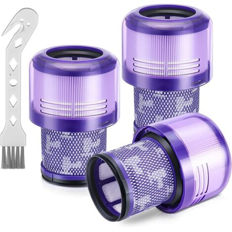 YMYNY Lot de 3 filtres de rechange pour aspirateur sans fil Dyson V11, Dyson V11 Torque Drive, V11 Animal, V15 Detect, comparé à la pièce 970013-02 (pas de brosse) (1/5)