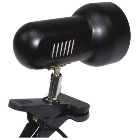 YMYNY Porte Lampe de Table Lampe de Bureau à Pince Rotation de 360 Degrés Support Douille Ampoule e27 Base de Lampe avec Fil de Commutateur Tortue Terrestre Aquarium,Prise européenne(Noir) (1/4)