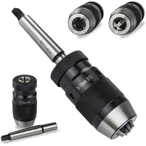 YMYNY Mandrin de perceuse sans clé 1-16 mm B16 Mandrin de perceuse sans clé pour tour (1/5)