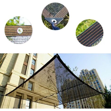 Ymyny – Voile d'ombrage 3x3m – Protection UV 98% – Pour patio, jardin, piscine – Résistant aux intempéries – Installation facile (1/5)