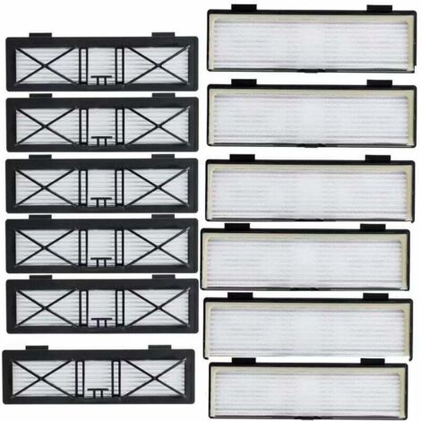 YMYNY Lot de 12 filtres connectés pour Neato Botvac, Neato Botvac, Connected Series D80 D5 D3 D85 D7 avec brosse de nettoyage gratuite (1/5)