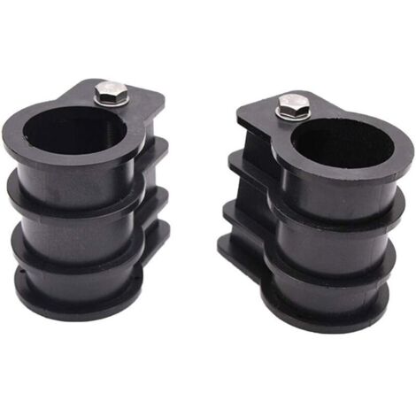 YMYNY Pool ladder replacement set with bolts and rubber ladder with pool anchor and round pool rosette, (1/4)