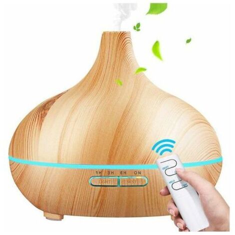 YMYNY Diffuseur d'huiles essentielles, diffuseur de brume fraîche ultrasonique de 550 ml, diffuseur d'arômes de parfum électrique avec mode de brume réglable et 7 couleurs LED (1/5)