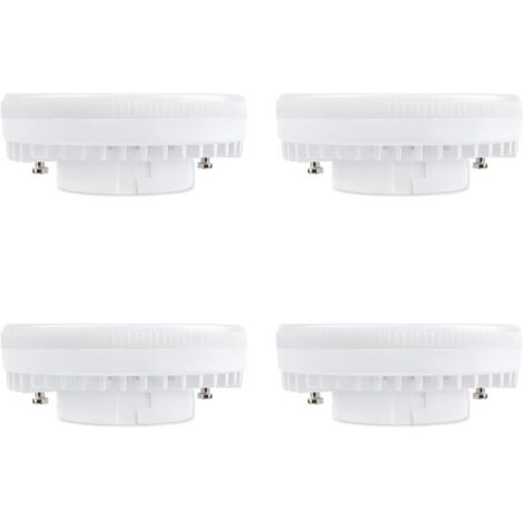 YMYNY GX53 LED Spotlight, 9W, Warm White 3000K, 900lm, AC 230V, CFL, GX53 equivalent to 15-18W, 120°, GX53 LED Reflector Lamp for Kitchen Furniture/Wardrobe, Non-Dimmable, Set of 4 [Energy Class A+] (1/4)