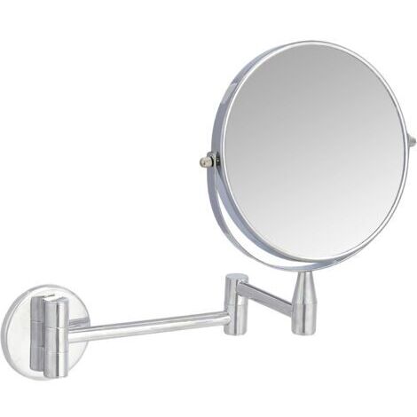 Miroir de courtoisie mural, grossissement 1x / 5x, chrome (1/4)