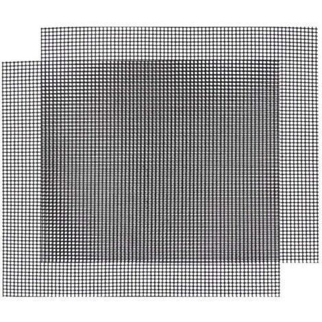 Grill barbecue, réutilisable, tapis de cuisson découpable, grille antiadhésive, 2 pièces (4236cm) (1/4)