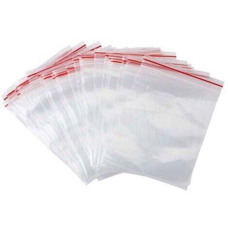 Sachets plastiques transparents refermables, 6x8cm, 500 pièces, pour la conservation et la décoration des aliments. (1/5)